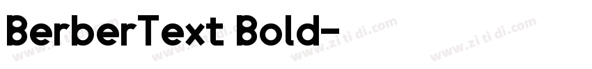 BerberText Bold字体转换